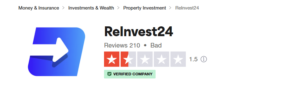 Reinvest24 мнения в TrustPilot