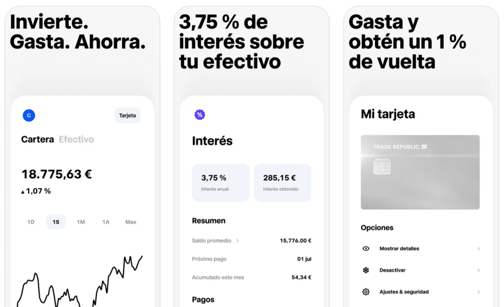 Trade Republic mejores apps inversion